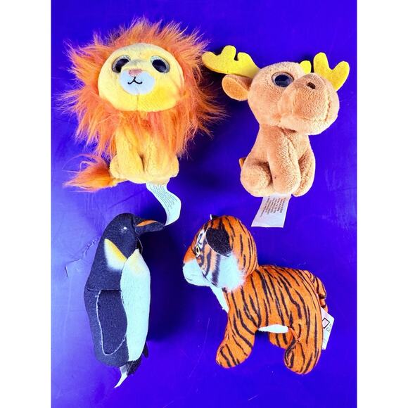 McDonald's National Geographic Kids 4" Happy Meal Plush Toys 2018 Lot of 4 - Picture 1 of 15